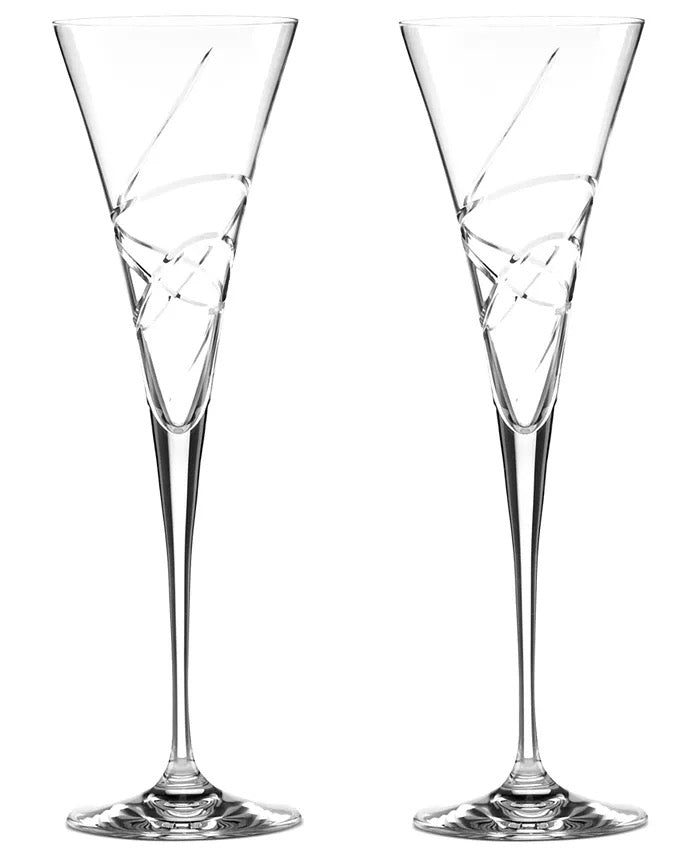Engraved Lenox Adorn Toasting Flutes, Set of 2