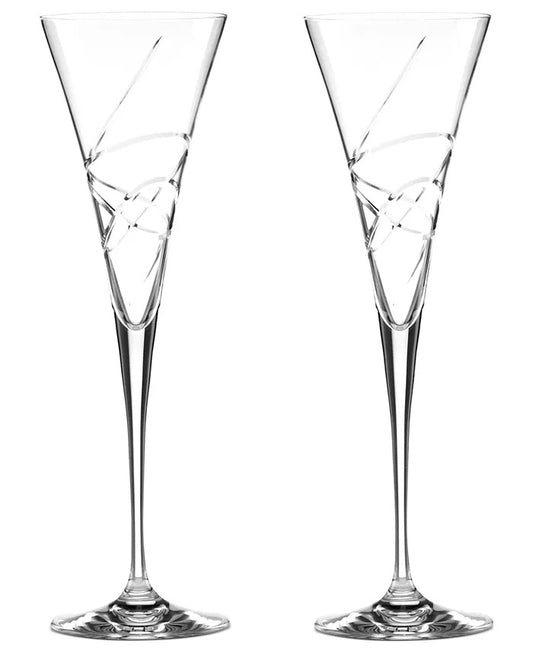 Engraved Lenox Adorn Toasting Flutes, Set of 2